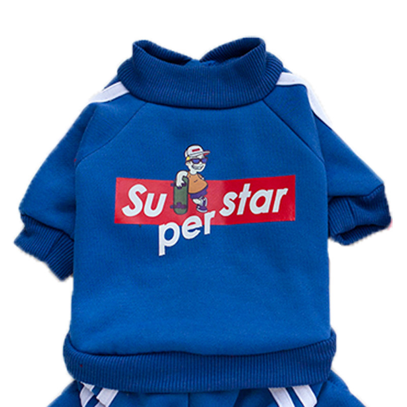 小鹿犬衣服冬款狗狗男抓绒运动
