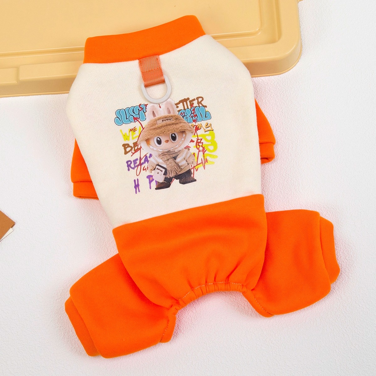 狗狗衣服秋冬款加绒保暖带牵引扣