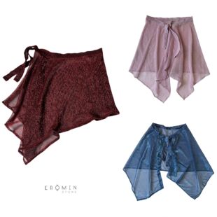 春夏酒红色蕾丝屁帘日系叠穿罩裙欧根纱裙遮胯神器裙子瑜伽遮屁帘