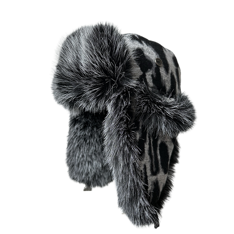 冬季出游欧洲东北雷锋帽户外骑行保暖套头帽加绒防寒护耳帽滑雪帽