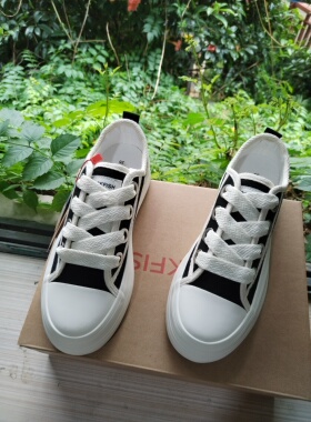 《微瑕疵》Rockfish女款高帮防泼水布面厚底增高帆布鞋