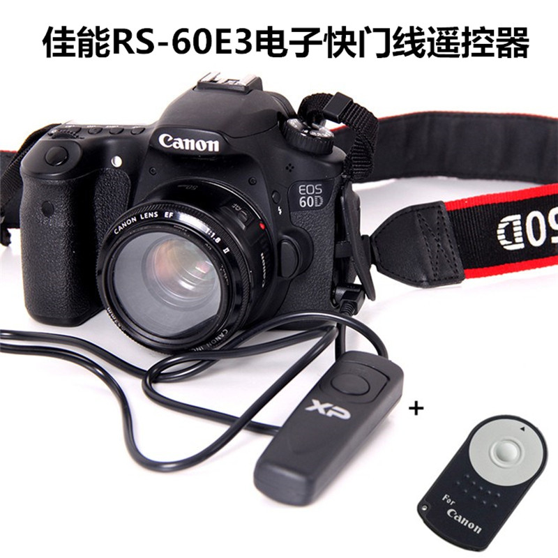 适用于 600D 650D 700D 750D 760D单反数码相机60E3快门线+遥控器