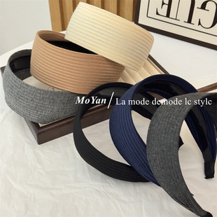 网红同款宽边发箍遮白发盖碎发带齿防滑头箍外出压发发卡发带头饰