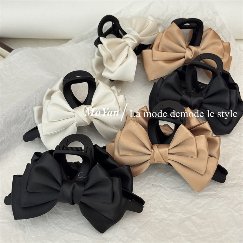 韩版蝴蝶结抓夹盘发鲨鱼夹女发抓在逃公主发夹新款气质后脑勺发卡,饰品/流行首饰/时尚饰品新,发饰,淘宝优惠券,粉丝福利购,淘宝优惠卷