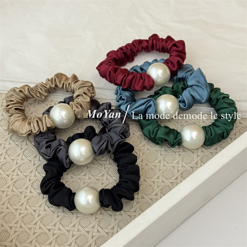 复古法式珍珠小肠发圈百搭气质扎头绳丸子头高弹力皮筋女马尾发绳,饰品/流行首饰/时尚饰品新,发饰,淘宝优惠券,粉丝福利购,淘宝优惠卷