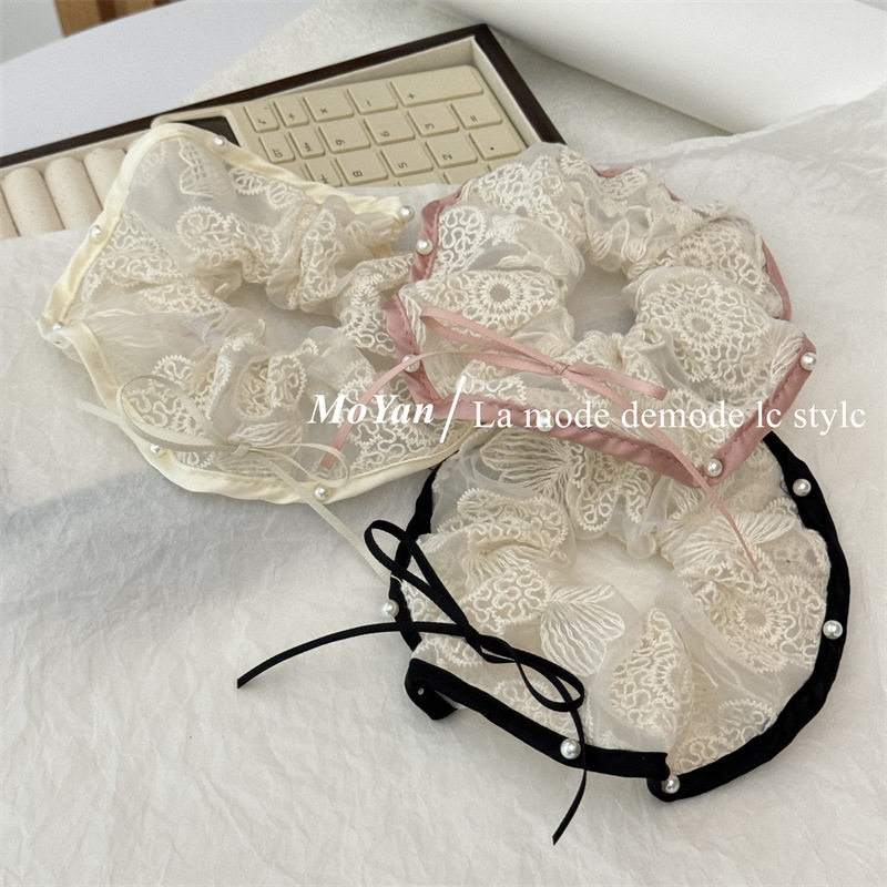 韩系芭蕾风丝带蝴蝶结珍珠大肠发圈女气质高级感头绳头花扎头发绳,饰品/流行首饰/时尚饰品新,发饰,淘宝优惠券,粉丝福利购,淘宝优惠卷