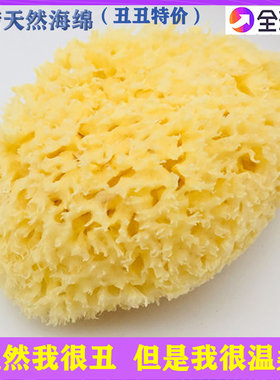 地中海希腊进口天然海绵丑丑蜂窝绵/丝绒绵婴儿成人洗澡洗脸卸妆