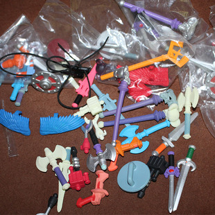 mattel 散货 希曼 Q版人偶 美泰公仔 兵器 剑 斧头 法杖 等