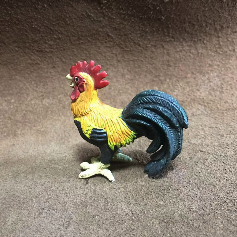 safari正品 仿真动物模型玩具摆件 农场动物 家禽 大红公鸡