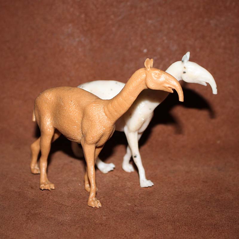 safari 仿真史前动物模型玩具微拍场景摆件 后弓兽未上色白模