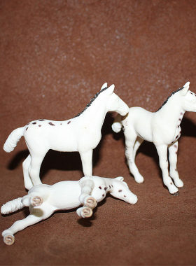 思乐schleich 仿真农场动物模型玩具沙具摆件 小马驹白模 DIY上色