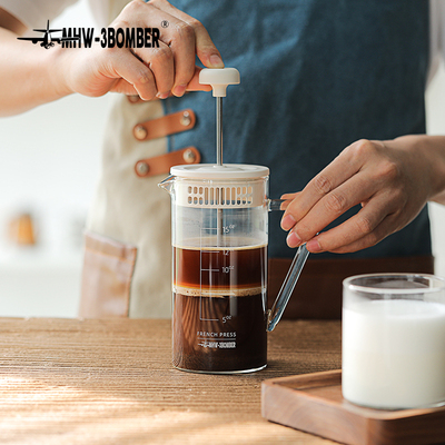 MHW-3BOMBER轰炸机Gimme法压壶 法式滤压家用咖啡壶 冲茶器奶泡器