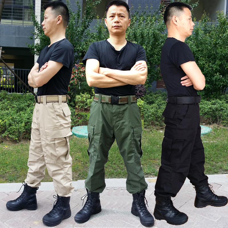 军迷美式BDU户外运动休闲工装作训裤男士春秋宽松加肥大码战术裤
