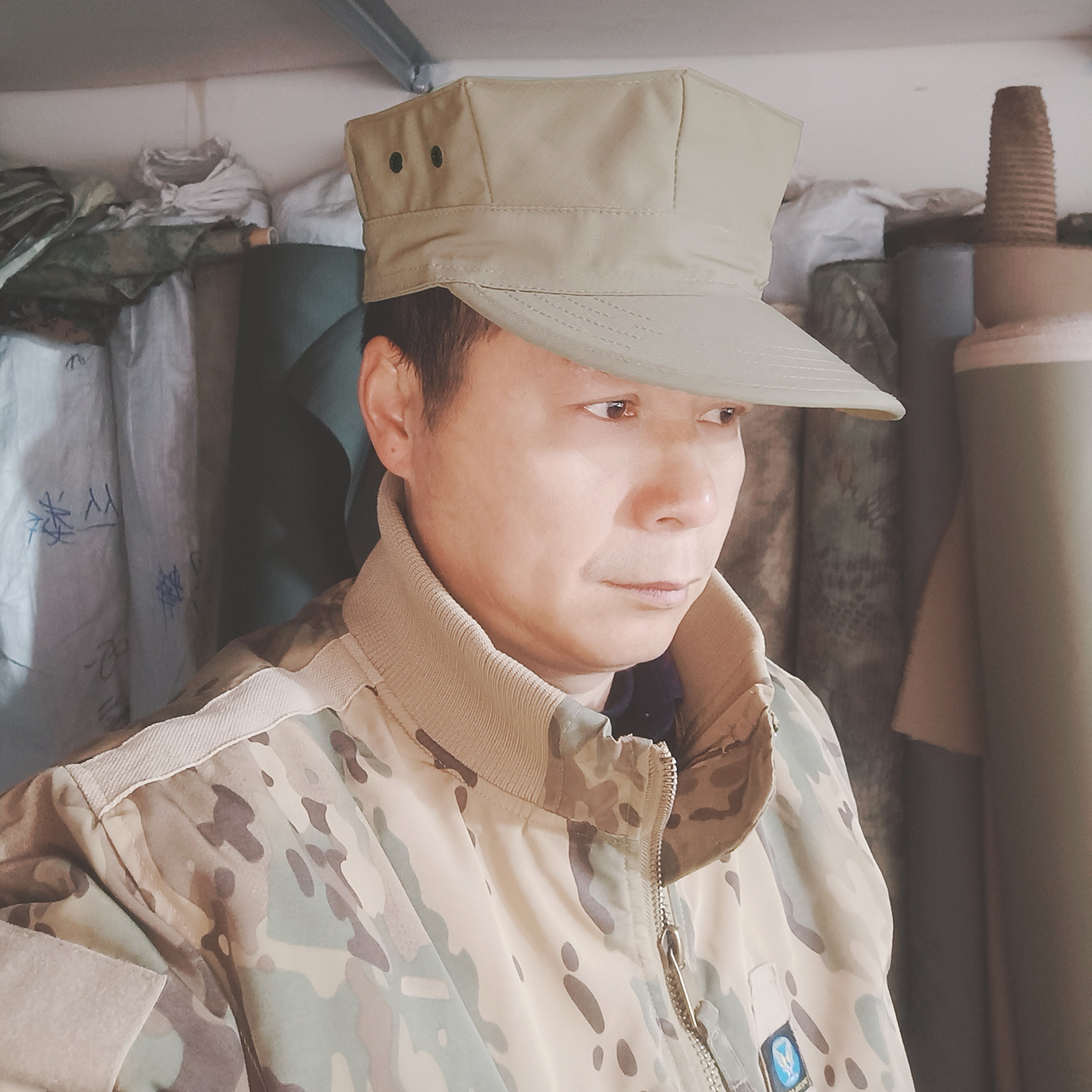 户外美军迷工装卡其色战术解放八角帽作训鸭舌帽子男款平顶棒球帽