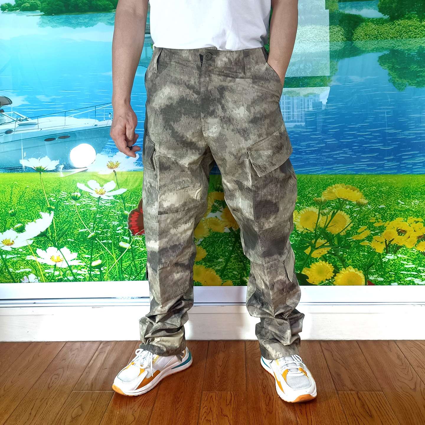 美军墟废迷彩军迷男冬季耐磨裤子