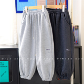 保暖厚实裤 MILK 子 男童冬装 加厚一体绒运动卫裤 KIDS. 简约休闲