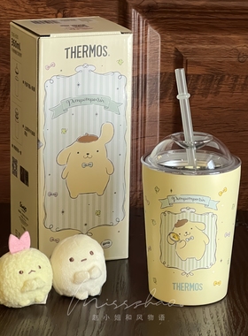 膳魔师布丁狗桌面保温杯咖啡杯吸管杯美乐蒂316L不锈钢水杯TCKO