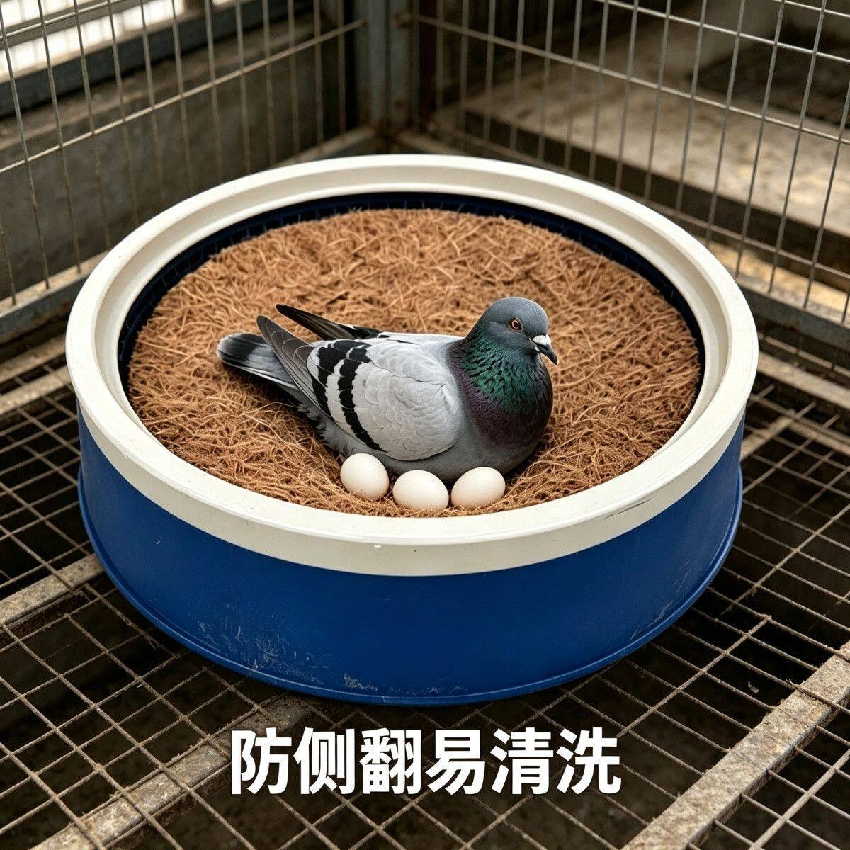 鸽子专用防侧翻可水洗草窝带棕垫