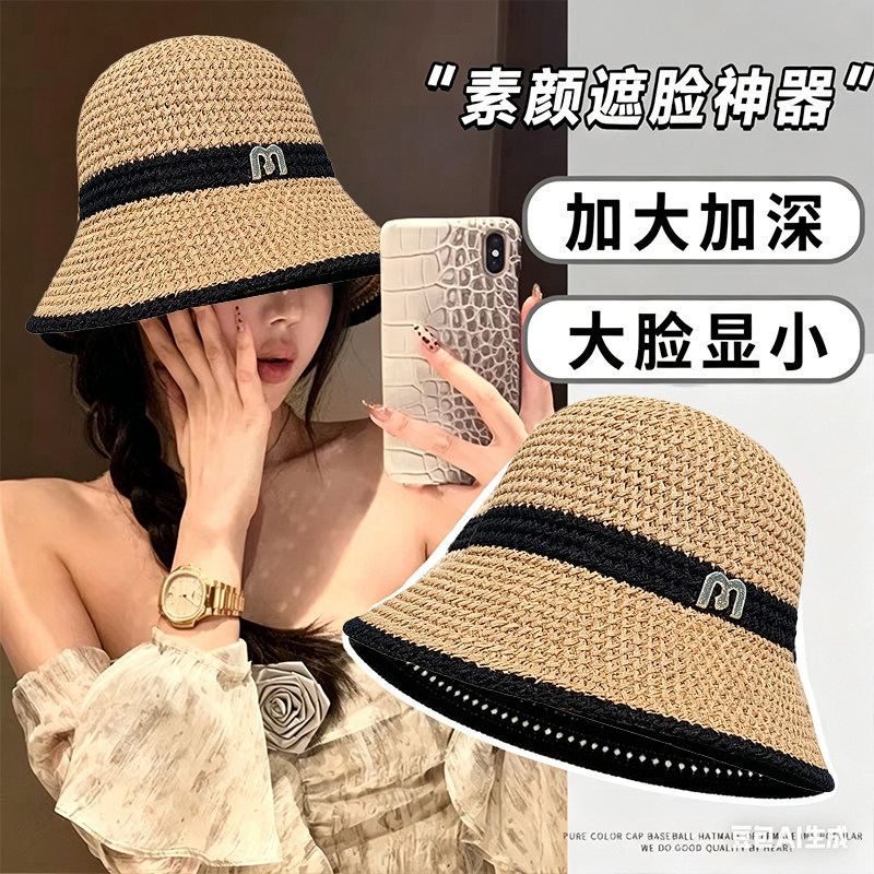 春夏户外防晒镂空可折叠渔夫帽30