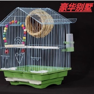 小型牡丹虎皮绣眼珍珠鸟专用鸟笼子家用大号豪华别墅 鹦鹉鸟笼新款