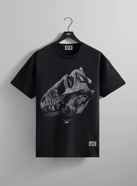 KITH for AMNH T-Rex Vintage Tee 恐龙头骨化石T恤