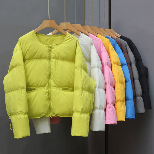 短款百搭学生面包服厚羽绒服外套