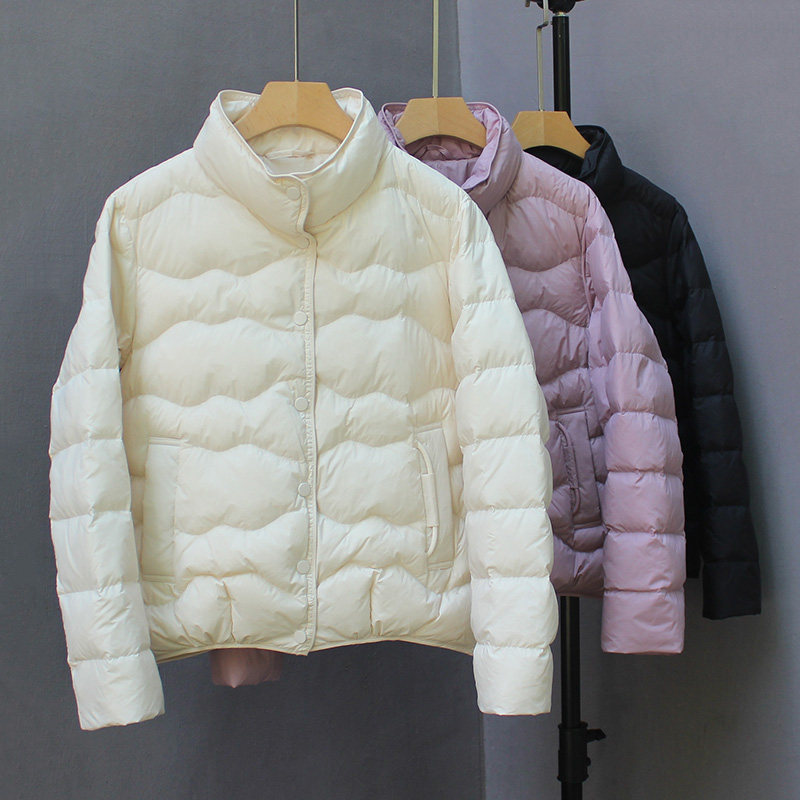 90白鸭绒轻薄羽绒服女短款薄款2025年新款秋冬韩版时尚百搭小个子