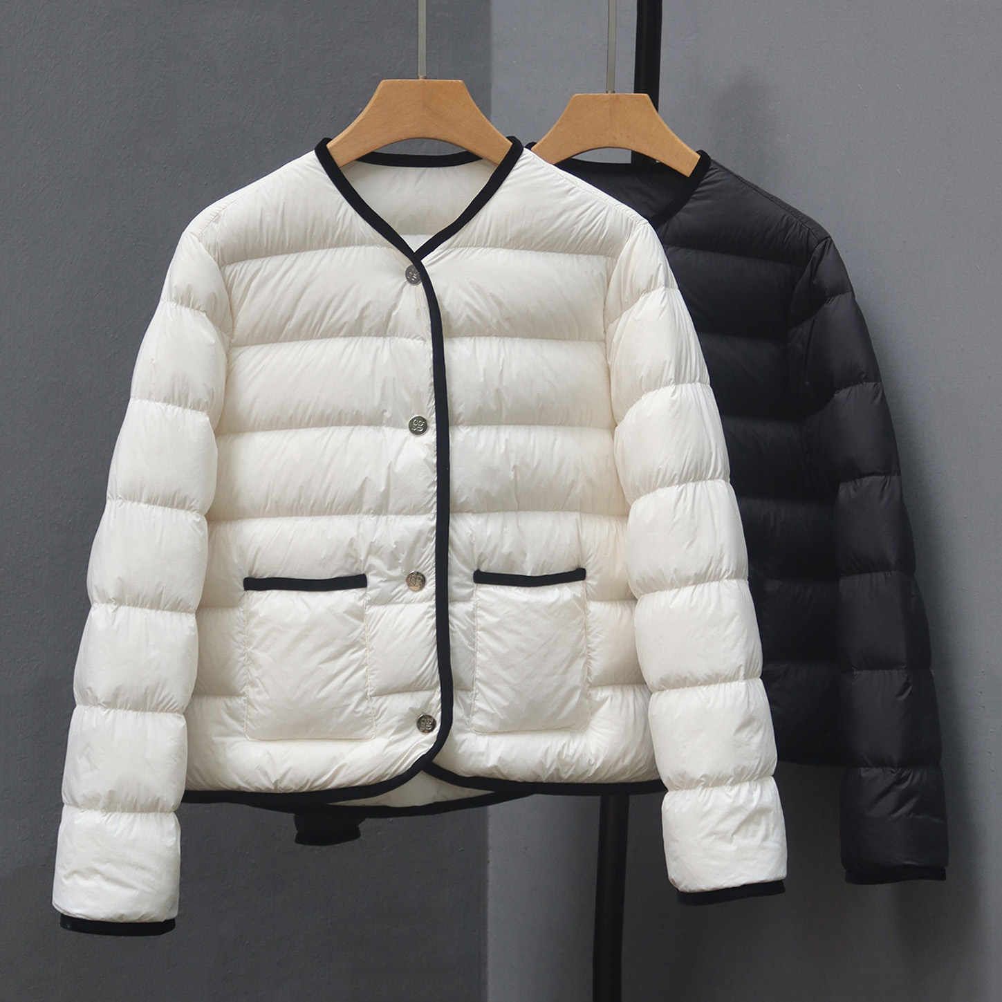 香风羽绒服新款秋冬鸭绒薄款上衣