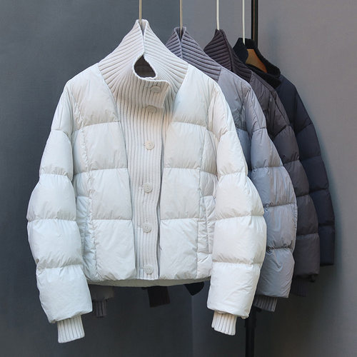 羽绒服女新款加厚短款大翻领外套