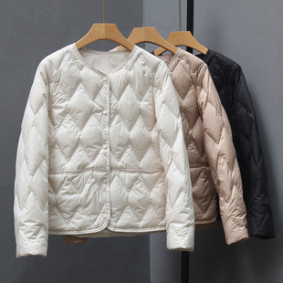 90白鸭绒轻薄羽绒服女短款2025秋冬新款超轻大衣内胆小个子外套潮