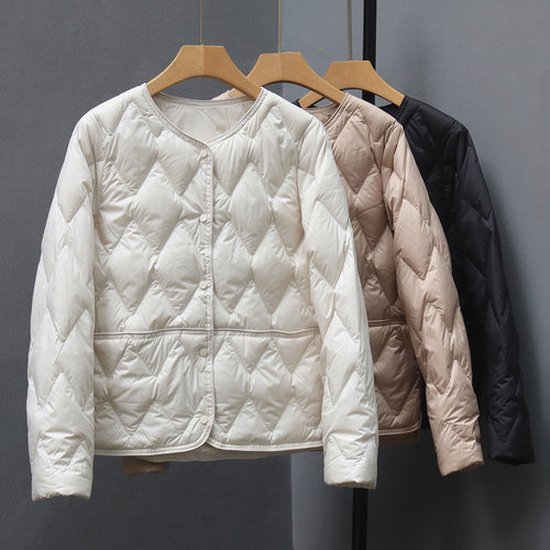 白鸭绒韩版小个子休闲宽松外套女