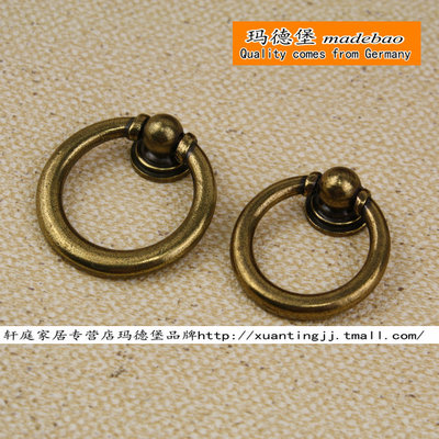 超代青古铜圆形橱柜抽屉把手