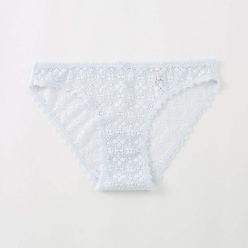 68专柜正品蓝色蕾丝内裤