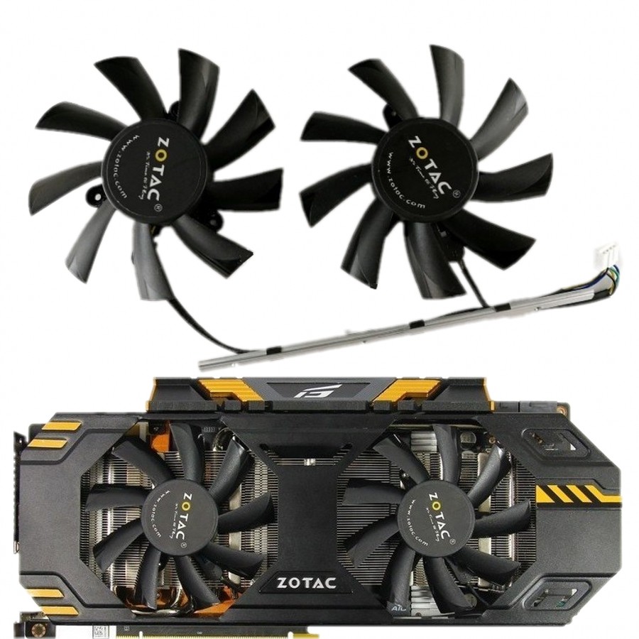 全新 原装 索泰GTX760  660Ti 2GD5 OC 显卡风扇 带铝条固定 温控