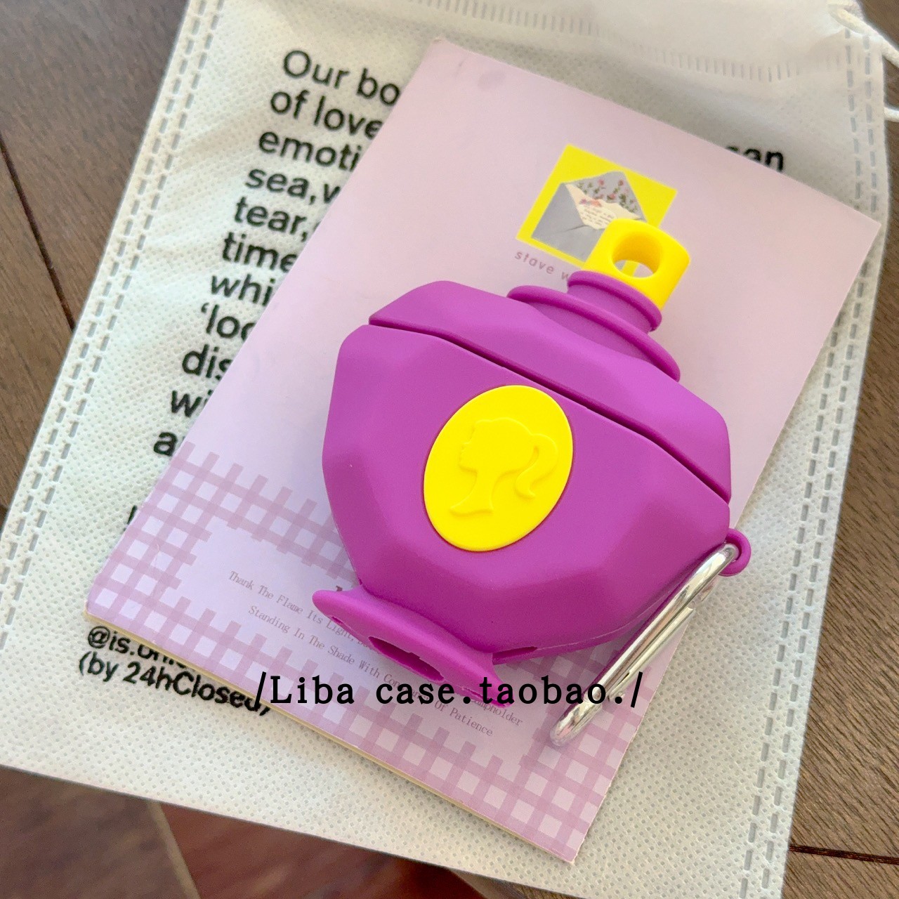 创意芭比香水瓶适用airpods4耳机保护套苹果无线蓝牙耳机壳三四代airpodspro2二代硅胶耳机套airpods3保护壳