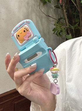 翻盖大哥大猫咪Airpods耳机套