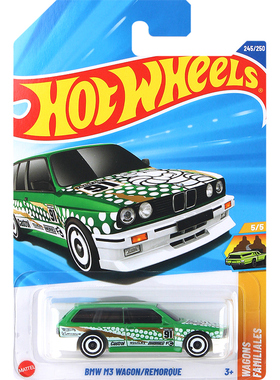 风火轮火辣小跑车宝马M3瓦罐旅行车WAGON仿真合金车模型儿童玩具