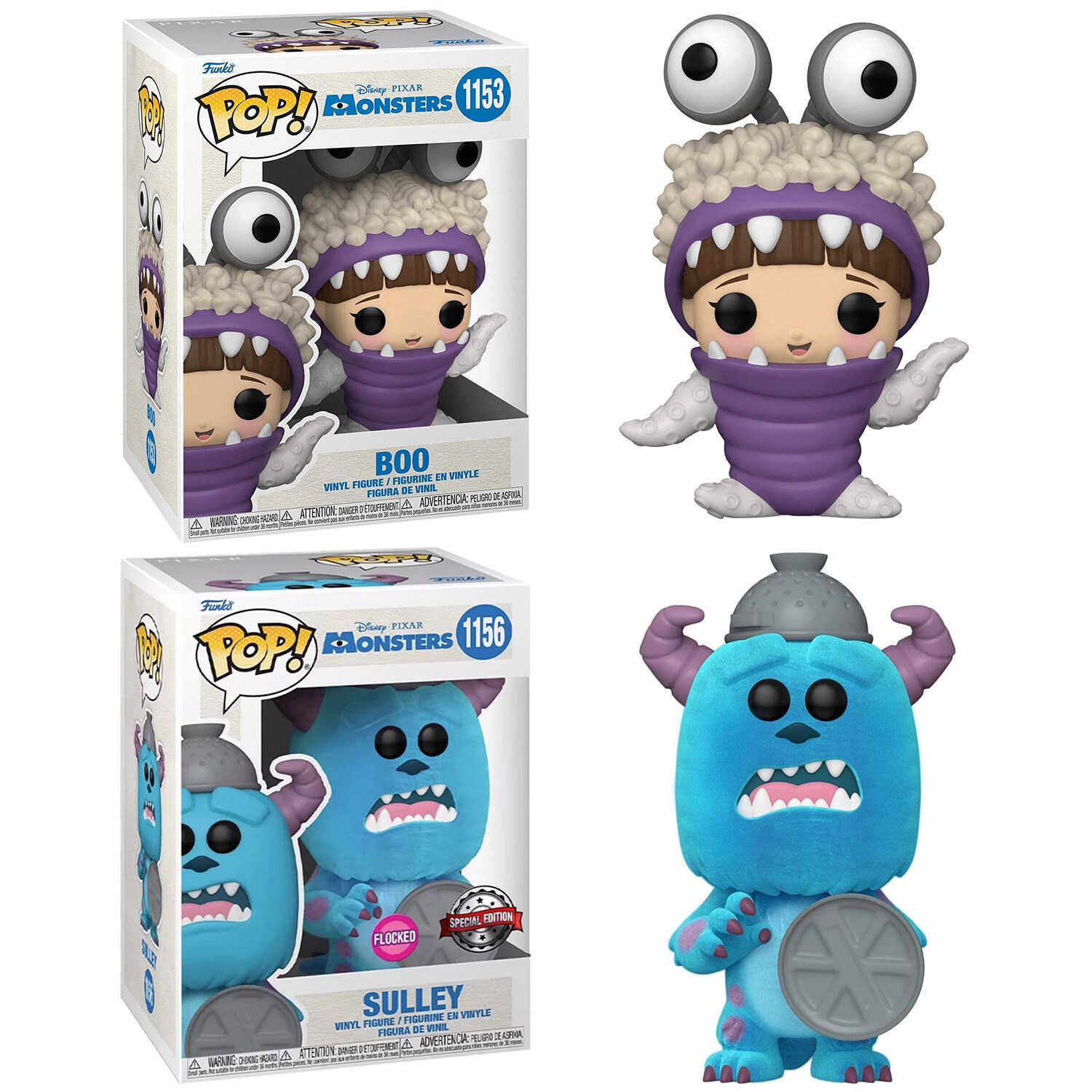 funko动画迪士尼怪兽电力公司pop公仔阿布毛怪苏利文模型手办玩具