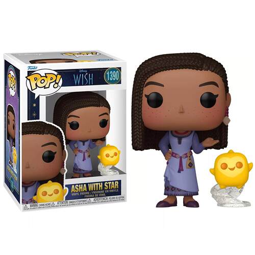 FUNKO迪士尼动画星愿POP公仔阿莎与星星模型手办玩具摆件礼物正版