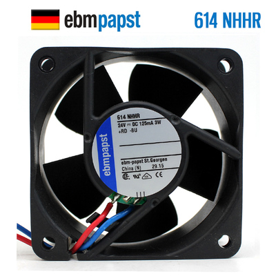 【EBM正品散热风扇】614NHHR正品全新ebmpapst 6025 24V 125mA 3W