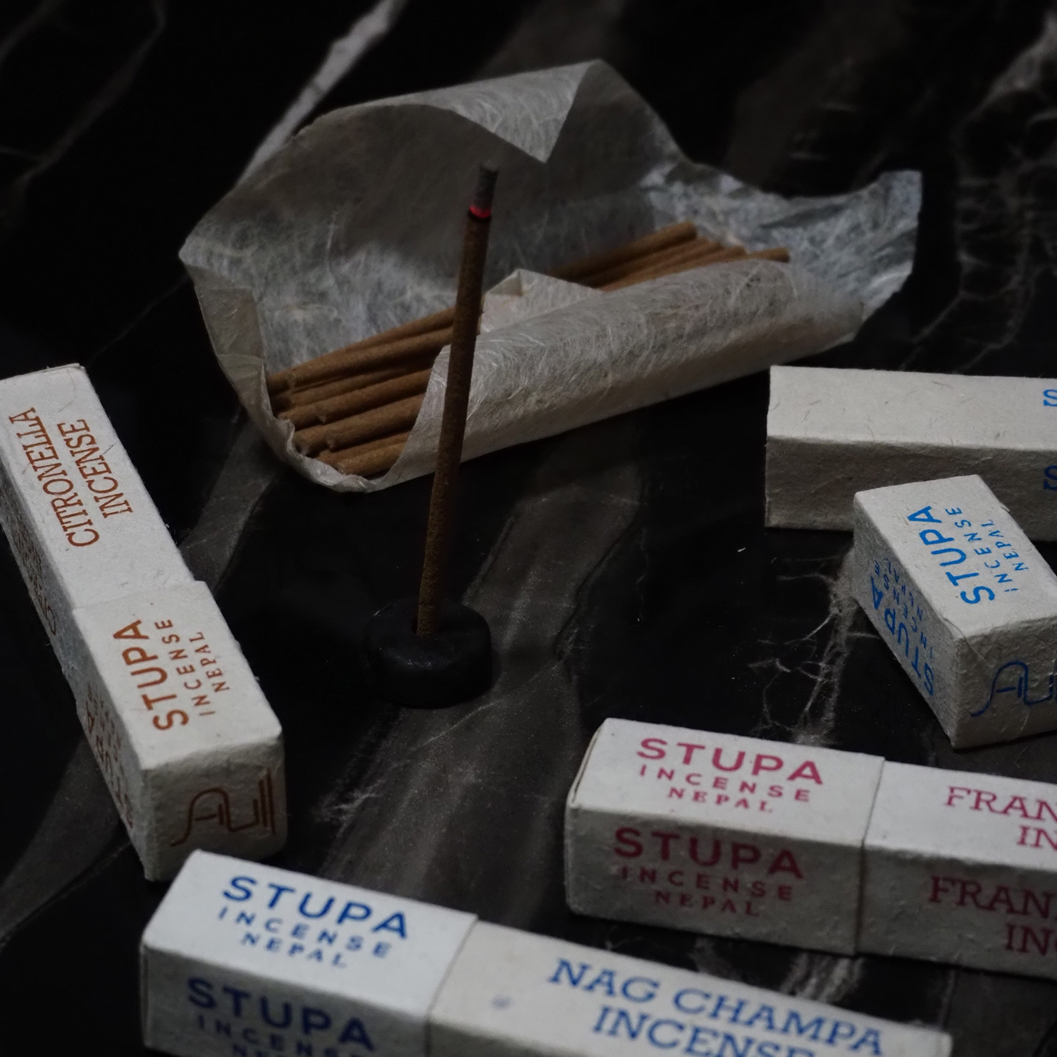 stupa正宗尼泊尔进口手工藏香 喜马拉雅天然藏药香线香15支15cm