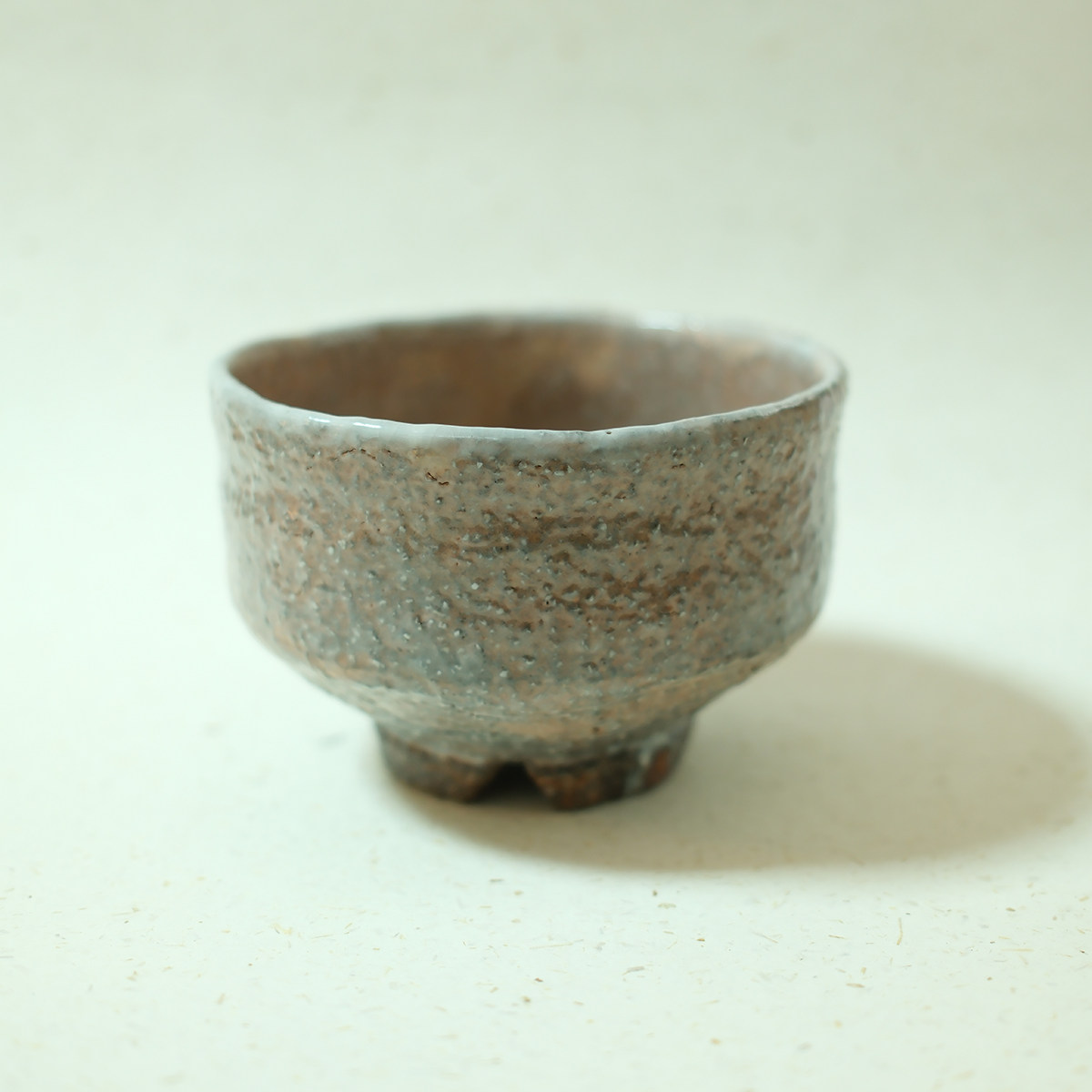 孤品中古日本制天龙窑秋烧工艺手造柴烧粗陶窑变陶制茶碗 餐碗