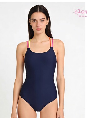 FLOW:ER纯色连体竞速泳衣｜双层带胸垫｜中底叉｜训练竞技泳衣