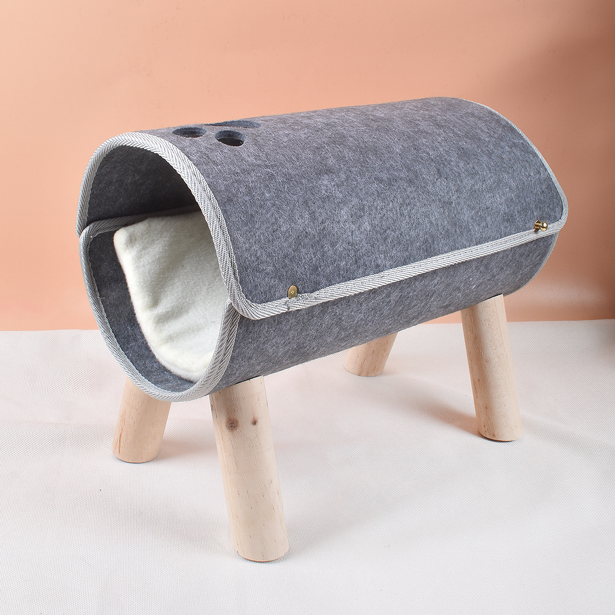 猫窝四季可拆卸洗猫床毛毡猫窝夏季猫咪用品宠物床吊床狗窝狗床