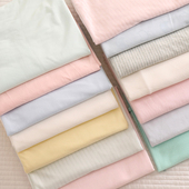 无荧光剂a类婴儿布料宝宝衣服包被针织面料纯色有弹力纯棉100全棉