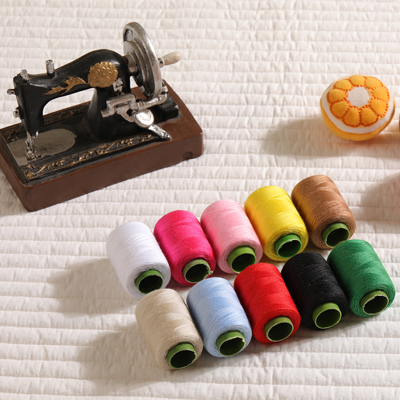 线卷白色黑色红色手工diy缝纫线