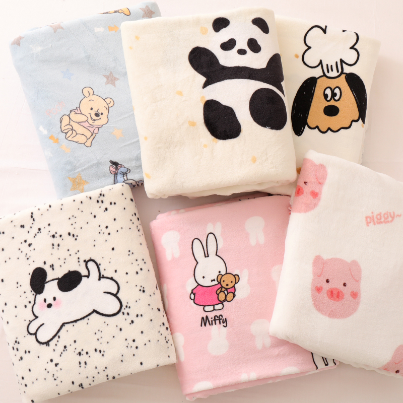 加厚牛奶绒珊瑚绒床上用品布料