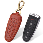 福特锐界钥匙包 福特探险者钥匙套林肯汽车钥匙包真皮智能遥控套