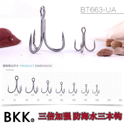 BKK黑金刚6063超防锈三爪钩
