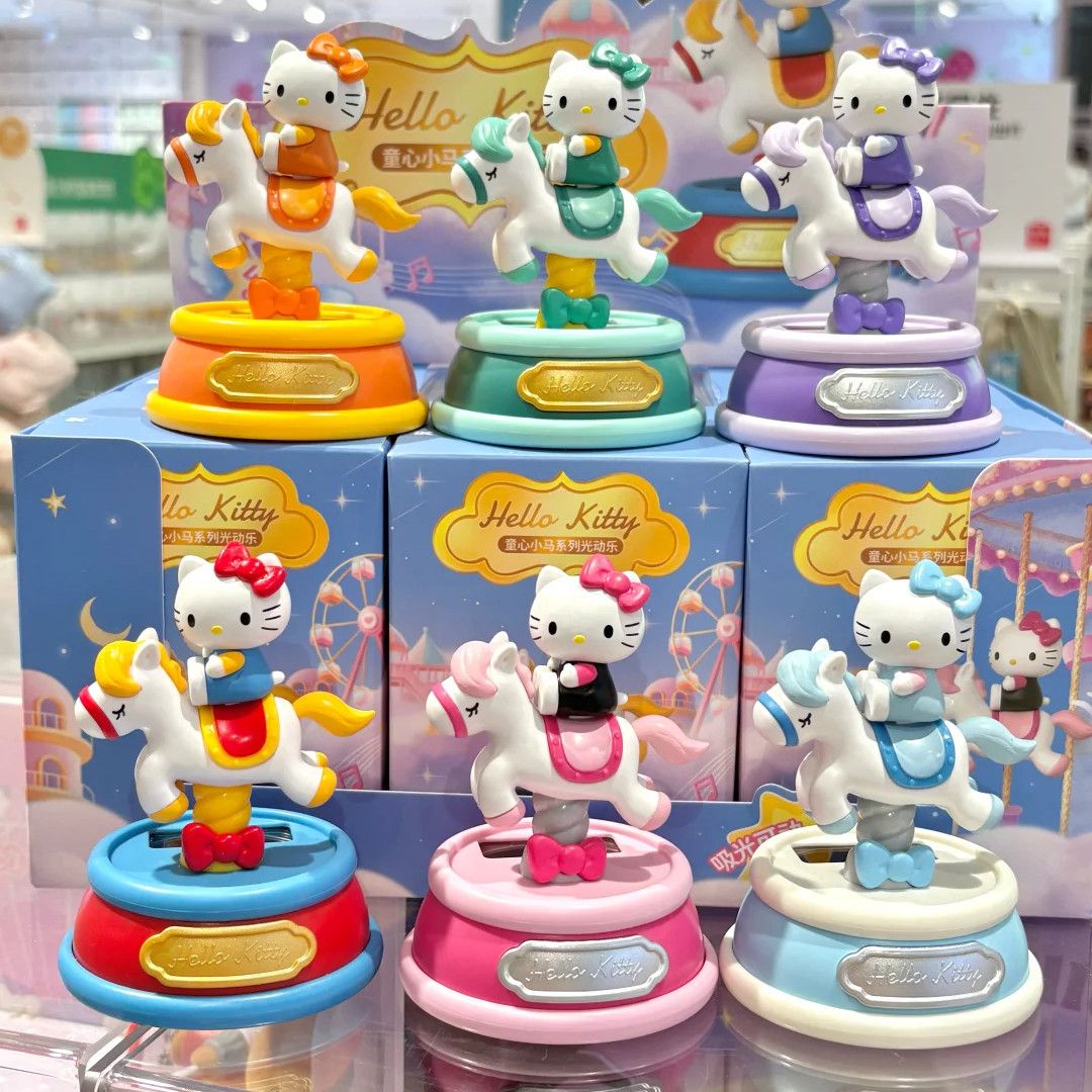 正版HelloKitty童心小马系列光动乐盲盒手办摆件图片